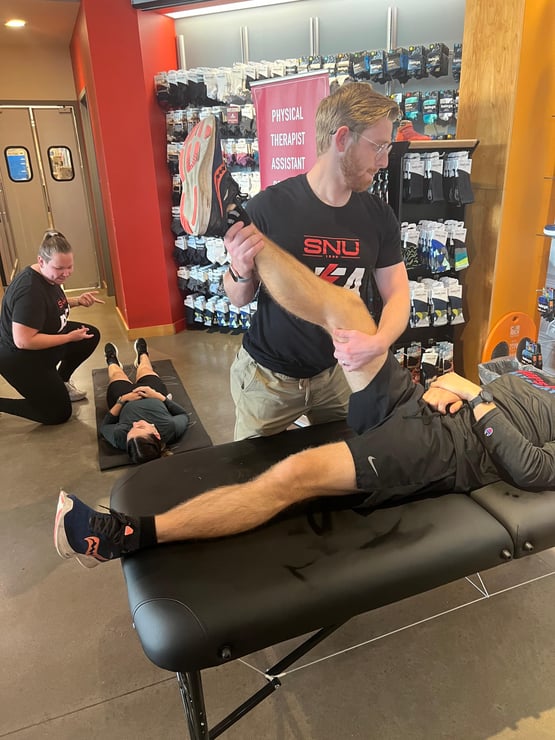 SNU’s Physical Therapy Assistant Student Stretches Runner