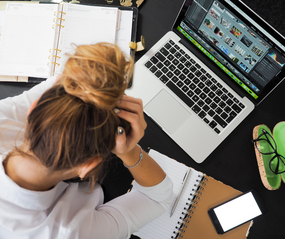 woman, sitting at laptop