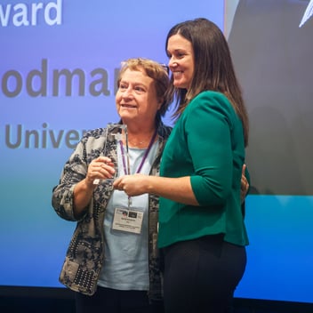 Dr. Sylvia Goodman Receiving the Betty Abercrombie Scholar Award