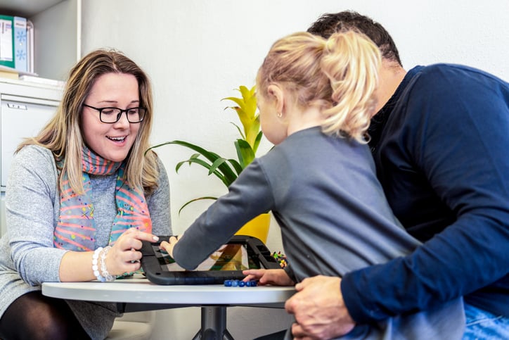 Woman working in social services