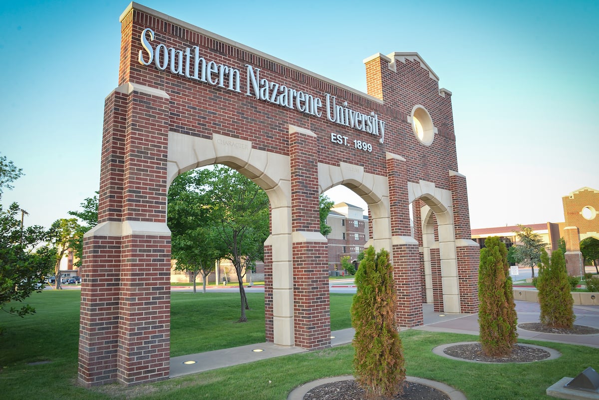 Entry Gate at Southern Nazarene University