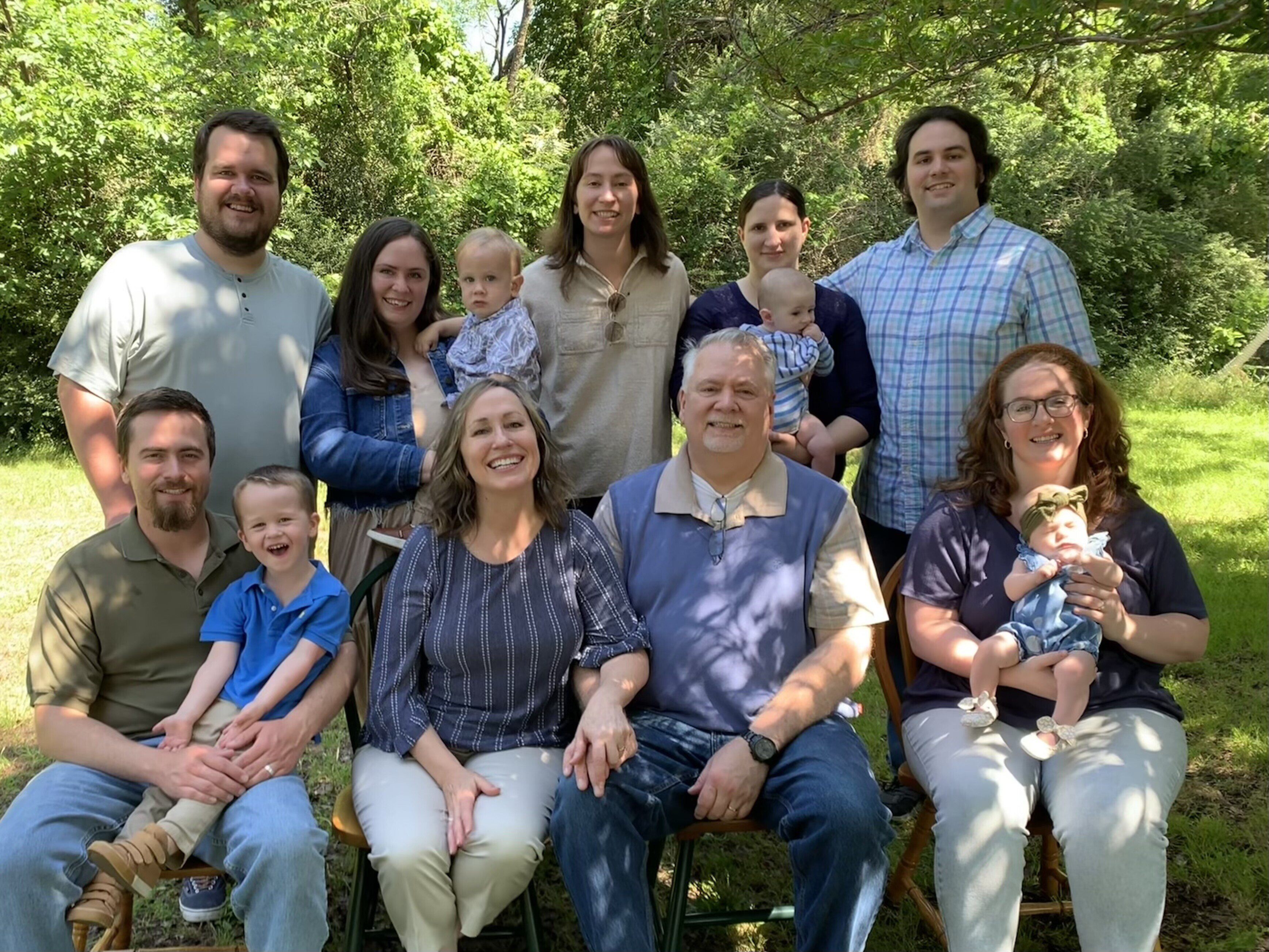 Jeff and Cheryl Crouch with Their Family